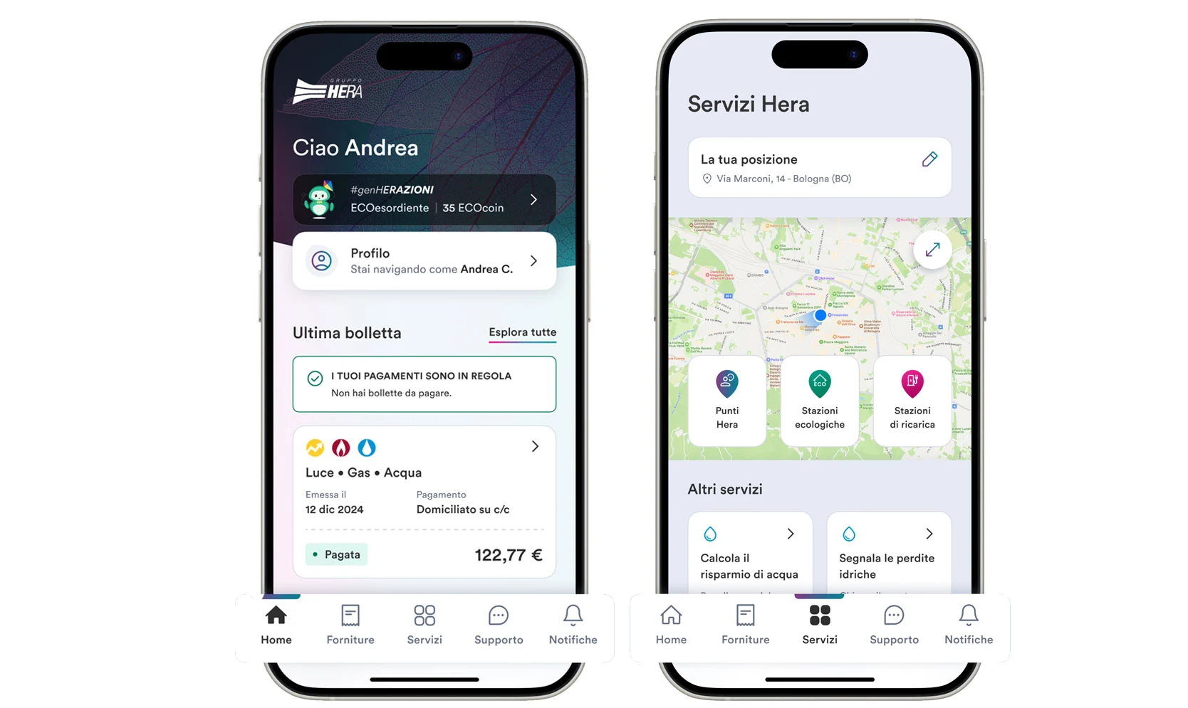 infografica schermate app 2g