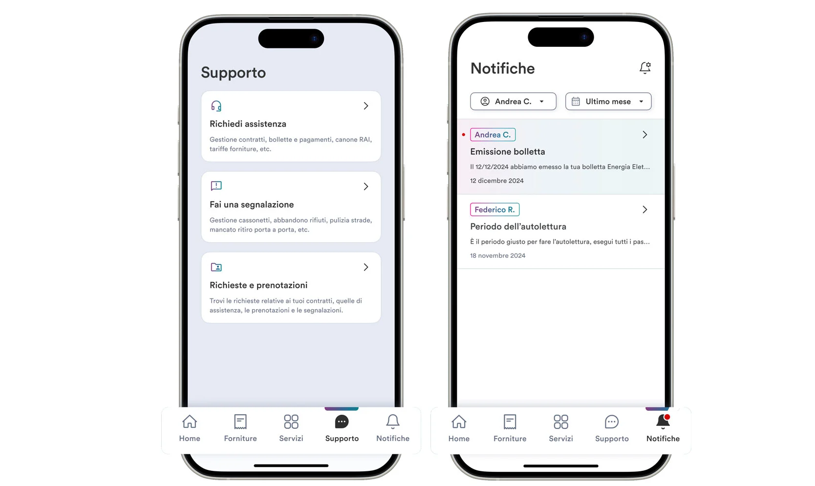 infografica schermate app 2g